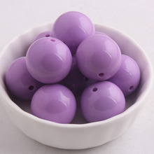 Kwoi vita Wholesales Mint Purple  Color  Chunky 20MM 100pcs  Acrylic Solid Bubble Gumball Beads for  Kids Necklace   Making 2024 - buy cheap