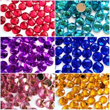 12mm Circle Rhinestones Crystals Stones Sew-on for Women's Clothing Wedding Dress Costumes Party Decoration Diy Bag Shoe Garment 2024 - buy cheap