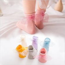 Children Socks Spring Summer Cute Kintted Cotton Girls Socks For Toddler Baby Kids Socks For Girls Children 0-5years 2024 - buy cheap