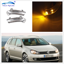 Luz led de espelho para retrovisor lateral de porta, 2 peças, vw golf 6 a6 mk6 plus 2009 2010 2011 2012 2013 2014 2024 - compre barato