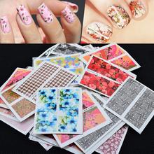 Beautiful Water Transfer Flower Nail Art Stickers Decals 10 Sheets 2024 - buy cheap