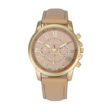 Hot sale Fabulous Women's Fashion Roman Numerals Faux Leather Analog Quartz relogio wrist watches relojes mujer Dropship#15 2024 - buy cheap