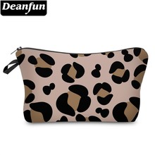 Deanfun Leopard Cosmetic Bag Waterproof Printing Makeup travel Bag Customize Style for Travel 51503 2024 - buy cheap