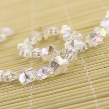 50pcs 10MM Flower Crystal Beads White AB Color Crystal Glass beads Faceted Crystal Beads Curtains Chandelier Light DIY Beads 2024 - buy cheap