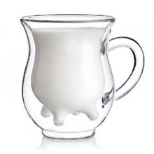 1PC new arrival high temperature heat resistant glass material milk mug  250ml OS 0131 2024 - buy cheap