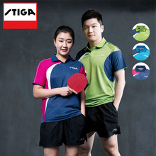 STIGA  Table Tennis Shirt ping pong Clothing Sport T-shirts For Men and women Jersey Table Tennis Shirts 2024 - buy cheap