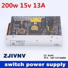 Fuente de alimentación conmutada LED, transformador de 110VAC-220VAC 15VDC, 15V, 200W, aprobado por la CE 2024 - compra barato