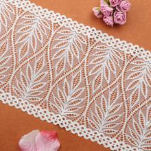 7.4'' Wide White Black Elastic Embroidered Lace Trim Ribbon Lace Fabric DIY Crafts Sewing Accessories Swimwear Ligeire Supplies 2024 - buy cheap