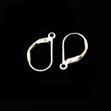 Hot Fashion 925 white fungus hook 925 Sterling Silver Findings 925 sterling silver earring hook 10*16mm BFS011 2024 - buy cheap