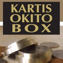 Kartis Okito Box (versión de medio dólar), trucos de Magia de cerca, ilusionismo, accesorios, mago, moneda que desaparece/se ve mágica 2024 - compra barato