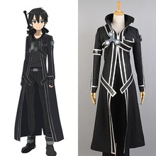 Anime Sword Art Online Cosplay Kazuto Kirigaya kirito Cosplay Costume Full Set 2024 - buy cheap