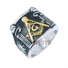 Бесплатная доставка! G & Masonic кольцо из нержавеющей стали масонское кольцо SJR0019G 2024 - купить недорого