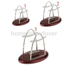 Newton Cradle Balance Ball Physics Science Pendulum Oval Base Arch Stand Steel Balls Kids Educational Toy 2024 - buy cheap