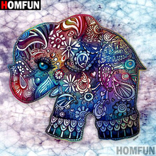 Homfun Full Square/Round Drill 5D DIY Diamond Painting "Cartoon elephant" 3D Embroidery Cross Stitch Home Decor Gift A12621 2024 - buy cheap