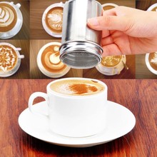 Stainless Steel Chocolate Shaker Cocoa Flour Salt Powder Icing Sugar Cappuccino Coffee Sifter Lid 2024 - buy cheap