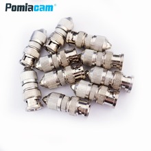 100pcs/lot wholesale BNC Male LOTUS Flower to Cable Connector Coaxial Adapter Coupler for CCTV Camera free shipping 2024 - buy cheap