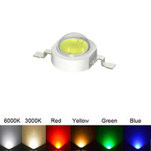 Full Color  High Power LED Diode 1W  3V Cold white,Warm White,Red,Yellow,Green,Blue,20PCS/Lot Fast Delivery 2024 - buy cheap