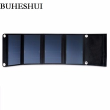 Buexhui carregador de painel solar de alta eficiência 30w portátil portátil portátil com porta dupla para carregador solar de bateria externa frete grátis 2024 - compre barato