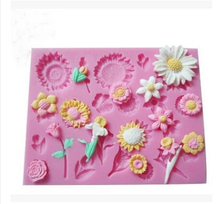 A variety of styles of flowers and plants silicone mold fondant cake decoration molds 100% Food grade material chocolate mold 2024 - buy cheap