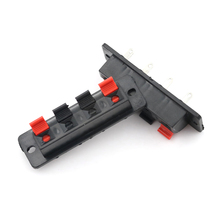 5pcs Speaker Terminal  4 Pin 4 Position Push Release Connector Plate Stereo Speaker Terminal Strip Block 2024 - buy cheap