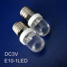 Высокое качество DC3V E10 светодиодный сигнальный свет, E10 светодиодный индикатор E10 светодиодный инструмент лампа Бесплатная доставка 1000 шт./лот 2024 - купить недорого