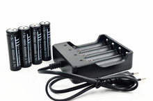New 4pcs High quality 18650 3.7V 6000mAh Li-ion Rechargeable Battery + EU/US Smart Battery Charger 2024 - buy cheap