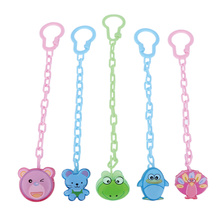 Cartoon Animals Shape Pacifier Dummy Clip Nipple Safe PP Strap Pacifier Frog Bear Clip Chain Holders Baby Feeding Accessories 2024 - buy cheap