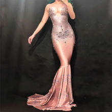Bodysuit Sexy Diamond Package Hips Fishtail Dress Adult Costumes Birthday Outfit Bar Dj Nightclub DS Singer Jazz Costumes DN2010 2024 - buy cheap