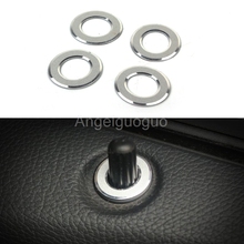Angelguoguo 4 шт., стикер для кнопки дверного переключателя замка автомобильной двери, стикер для Mercedes Benz GLK Class X204/CLS Class W218 2024 - купить недорого