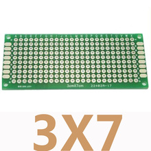 Placa de circuito impreso Universal para Arduino, prototipo de doble cara, 3x7cm, 5 unidades por lote 2024 - compra barato