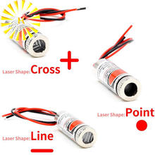 Hot Sale 650nm 5mW Red Point / Line / Cross Laser Module Head Glass Lens Focusable Industrial Class 2024 - buy cheap
