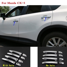 Cubierta protectora para el cuerpo del coche, para Mazda CX-5, CX5, 2013, 2014, 2015, 2016, detector, embellecedor de lámpara, ABS, cromo, manija de puerta, 8 Uds. 2024 - compra barato