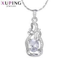 Xuping Elegant Simple Pendant Rhodium Color Plated Jewelry for Women Valentine's Day Gift M35-30105 2024 - buy cheap