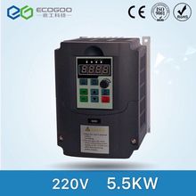 5.5KW/7.5KW 220v/380v Single Phase input and 3 Phase Output Frequency Converter/Adjustable Speed Drive/ VFD For spindle motor 2024 - buy cheap