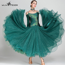 Novo vestido feminino para concurso de dança de salão, vestido de baile valsa, vestido padrão para mulheres s7018 2024 - compre barato