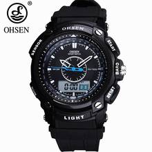 OHSEN Sport Men's Watch Digital Quartz Fashion Outdoor Waterproof Shock Wristwatch Black Dual Time Military Men Led Watches 2024 - buy cheap