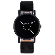 Relógios femininos de luxo minimalismo estilo simples relógio casual quartzo pulseira de couro relógio de pulso neutro amante presente reloj mujer # c 2024 - compre barato