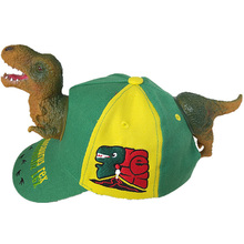 Sombrero 3D Rex Tiranosaurio Rex para mujer, visera de regalo de Navidad y Año Nuevo, copa de algodón con animales, dibujos animados creativos para padres e hijos 2024 - compra barato