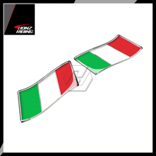 For Aprilia Vespa Ducati Monster Italy Flag Sticker Car Motorbike Italia Stickers 3D Resin 2024 - buy cheap
