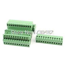 Conector de Bloque de terminales PCB AC 300V 10A 12P, 5,08mm, color verde, 6 uds. 2024 - compra barato