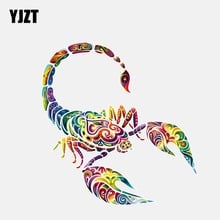 YJZT 11.7*12.3CM Unique Colored Scorpion Decor Car Stickers Bumper Car Window Personalized 11A0634 2024 - buy cheap