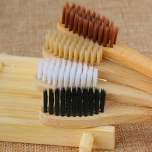 Escova de dentes ecológica, durável, ecológica, fibra de bambu, cerdas macias, médias, protetor de dentes, ferramentas de limpeza oral, 1 peça 2024 - compre barato