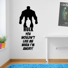 Papel tapiz de alta calidad de Hulk para decoración de habitación de niños, pegatinas de vinilo artísticas para pared, calcomanías para decoración del hogar, calcomanías de pared, F-86 2024 - compra barato