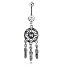 1PC Bohemian Navel Piercing Surgical Steel Dream Catcher Belly Button Ring Vintage Pircing Ombligo Nombril Body Piercing Jewelry 2024 - buy cheap