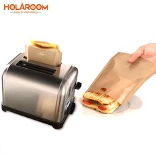 2pcs/Lot Reusable Grilled Cheese Sandwiches Bread Baked Toast Bags Non Stick Toaster Bags Practical Kitchen Cooking Accessories 2024 - buy cheap