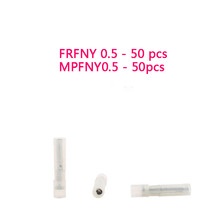 FRFNY0.5 MPFNY 50sets Bullet Shaped NYLON brass Female Male Insulating Joint Wire Connector Crimp Terminal FRFNY+MRFNY AWG12-10 2024 - buy cheap