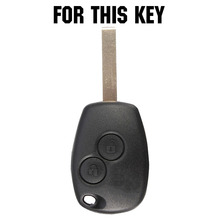 Silicone Remote Key Case Fob Cover 2 Button For Renault Trafic Clio Kangoo Master Modus Twingo for Dacia Duster Logan Sandero 2024 - buy cheap