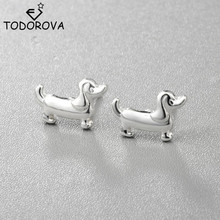 Todorova 10 Pairs Animal Earings Dachshund Sausage Dog Stud Earrings Cute Dog Women Earrings Love My Pet Jewelry Accessories 2024 - buy cheap