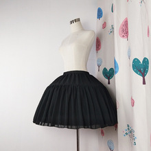 Ruffles Chiffon Underskirt Short Dress Cosplay Petticoat Tow Bones Lolita Ballet Rockabilly Crinoline 2024 - buy cheap