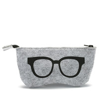 Top-grade Felt Cloth Sunglasses Box Women High Quality Luxury Fabric Glasses Case Eyeglasses Box Eyewear Accessories 2024 - buy cheap